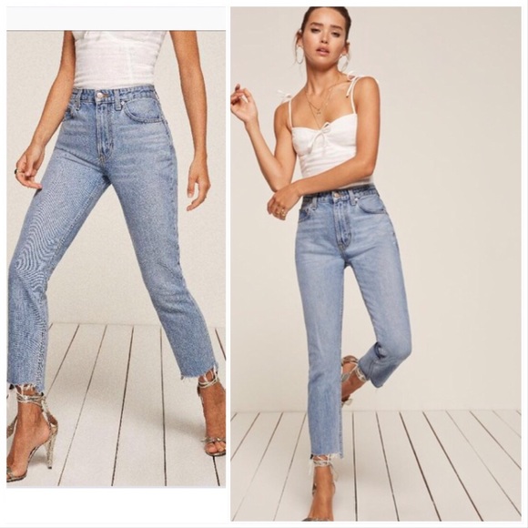 Reformation Denim - Reformation high waist cropped cigarette jean 27
